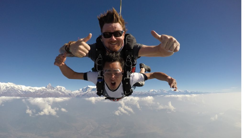 skydiving exhim adventure Jugal Holidays Pvt. Ltd.